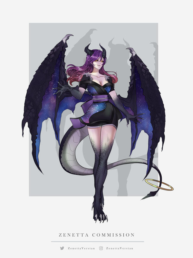 dragon girl commission